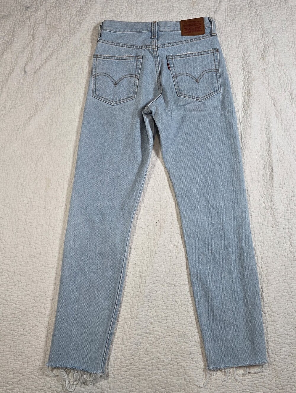 Levi's Wedgie Straight Distressed Jeans - Picture 2 of 13